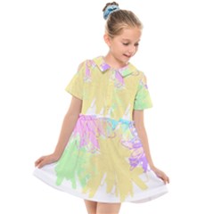 Flowers T- Shirt Just Flowers T- Shirt Kids  Short Sleeve Shirt Dress by maxcute