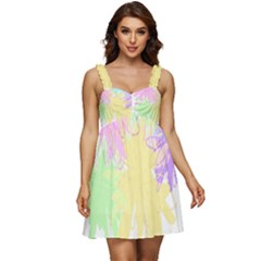 Flowers T- Shirt Just Flowers T- Shirt Ruffle Strap Babydoll Chiffon Dress