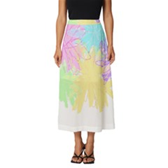 Flowers T- Shirt Just Flowers T- Shirt Classic Midi Chiffon Skirt