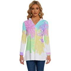 Flowers T- Shirt Just Flowers T- Shirt Long Sleeve Drawstring Hooded Top