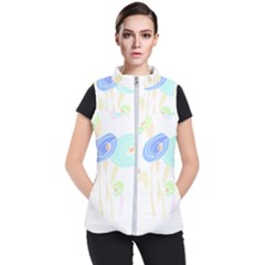 Flowers T- Shirtflowers T- Shirt (2) Women s Puffer Vest