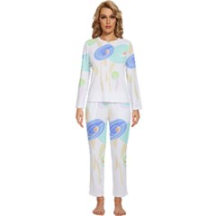 Flowers T- Shirtflowers T- Shirt (2) Womens  Long Sleeve Lightweight Pajamas Set