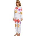 Flowers T- Shirtflowers T- Shirt (3) Womens  Long Sleeve Lightweight Pajamas Set View2