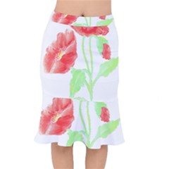 Flowers T- Shirtflowers T- Shirt Short Mermaid Skirt by maxcute