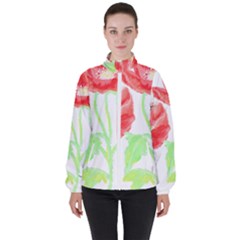 Flowers T- Shirtflowers T- Shirt Women s High Neck Windbreaker by maxcute