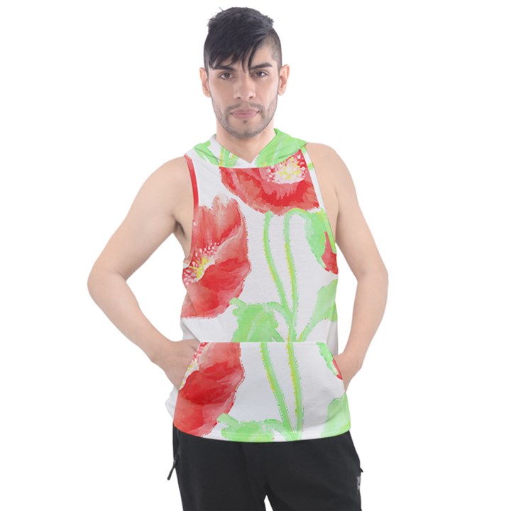 Flowers T- Shirtflowers T- Shirt Men s Sleeveless Hoodie