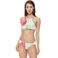 Flowers T- Shirtflowers T- Shirt Banded Triangle Bikini Set by maxcute