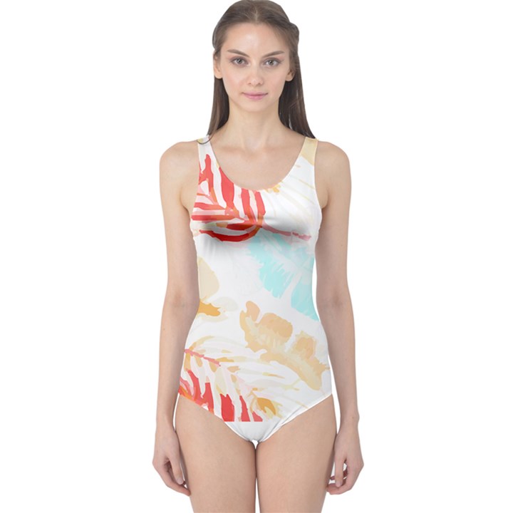 Forest T- Shirt Forest Tropical T- Shirt One Piece Swimsuit