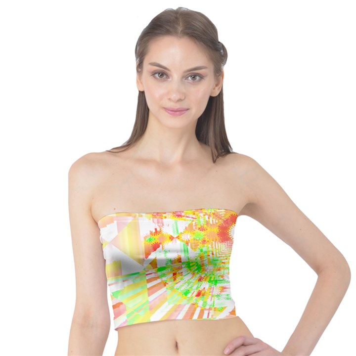 Fractal Artwork T- Shirt Sun Ray Life T- Shirt Tube Top