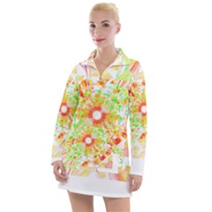 Fractal Artwork T- Shirt Sun Ray Life T- Shirt Women s Long Sleeve Casual Dress by maxcute