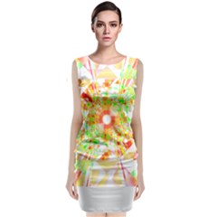 Fractal Artwork T- Shirt Sun Ray Life T- Shirt Classic Sleeveless Midi Dress by maxcute