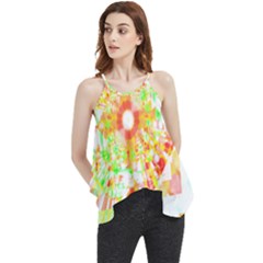 Fractal Artwork T- Shirt Sun Ray Life T- Shirt Flowy Camisole Tank Top by maxcute