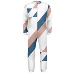 Geometric Abstract Art T- Shirt Mountain River Pattern Onepiece Jumpsuit (men) by maxcute