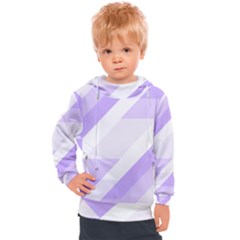 Geometric Abstract Art T- Shirt Purple Mountains Pattern Kids  Hooded Pullover by maxcute