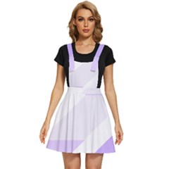 Geometric Abstract Art T- Shirt Purple Mountains Pattern Apron Dress by maxcute