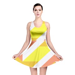 Geometric Abstract Art T- Shirt Sunrise Pattern Reversible Skater Dress