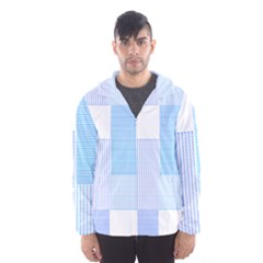 Geometric T- Shirt Blue Composition T- Shirt Men s Hooded Windbreaker by maxcute