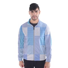 Geometric T- Shirt Blue Composition T- Shirt Men s Windbreaker by maxcute