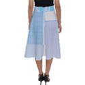 Geometric T- Shirt Blue Composition T- Shirt Perfect Length Midi Skirt View2