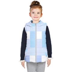 Geometric T- Shirt Blue Composition T- Shirt Kids  Hooded Puffer Vest by maxcute