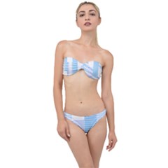 Geometric T- Shirt Blue Composition T- Shirt Classic Bandeau Bikini Set by maxcute