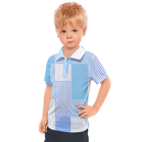 Geometric T- Shirt Blue Composition T- Shirt Kids  Polo Tee by maxcute