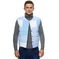 Geometric T- Shirt Blue Composition T- Shirt Men s Short Button Up Puffer Vest	 by maxcute