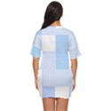 Geometric T- Shirt Blue Composition T- Shirt Just Threw It On Dress View4