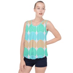 Geometric T- Shirtgeometric Pattern T- Shirt Bubble Hem Chiffon Tank Top by maxcute