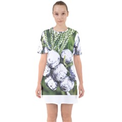 Gin T- Shirt Gin Juniper Berry Plant Photo T- Shirt Sixties Short Sleeve Mini Dress by maxcute