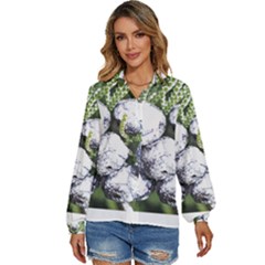 Gin T- Shirt Gin Juniper Berry Plant Photo T- Shirt Women s Long Sleeve Button Down Shirt