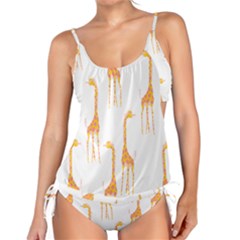 Giraffe Pattern T- Shirt Giraffes T- Shirt Tankini Set by maxcute