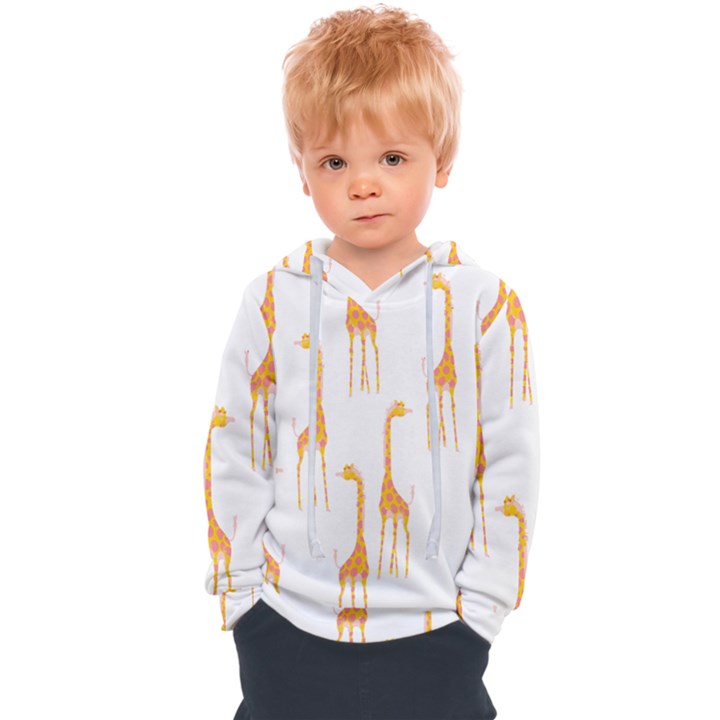 Giraffe Pattern T- Shirt Giraffes T- Shirt Kids  Overhead Hoodie