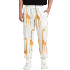 Giraffe Pattern T- Shirt Giraffes T- Shirt Men s Elastic Waist Pants by maxcute