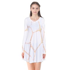 Giraffe T- Shirt Giraffe Spots T- Shirt Long Sleeve V-neck Flare Dress by maxcute