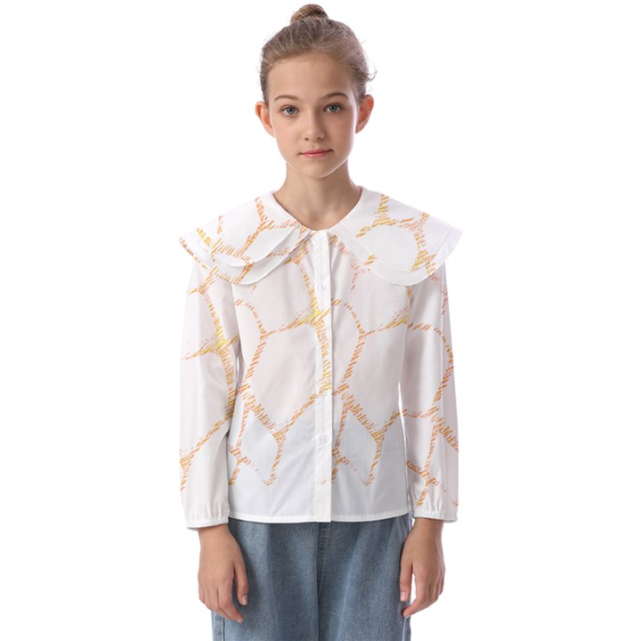 Giraffe T- Shirt Giraffe Spots T- Shirt Kids  Peter Pan Collar Blouse