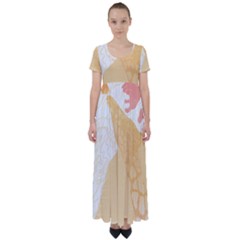 Giraffe T- Shirt Giraffe T- Shirt High Waist Short Sleeve Maxi Dress by maxcute