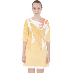 Giraffe T- Shirt Giraffe T- Shirt Quarter Sleeve Pocket Dress