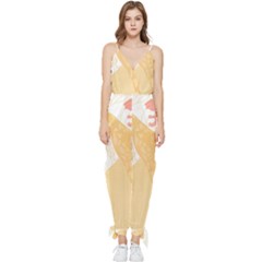 Giraffe T- Shirt Giraffe T- Shirt Sleeveless Tie Ankle Chiffon Jumpsuit by maxcute