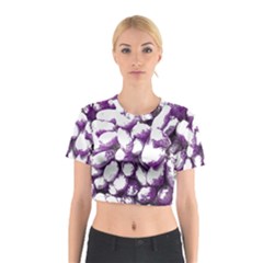 Grapes T- Shirt Purple Grapes Photo T- Shirt Cotton Crop Top by maxcute