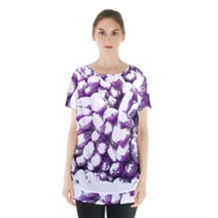 Grapes T- Shirt Purple Grapes Photo T- Shirt Skirt Hem Sports Top by maxcute