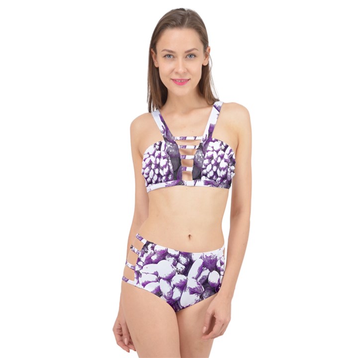 Grapes T- Shirt Purple Grapes Photo T- Shirt Cage Up Bikini Set