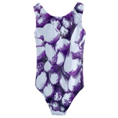 Grapes T- Shirt Purple Grapes Photo T- Shirt Kids  Cut-out Back One Piece Swimsuit by maxcute