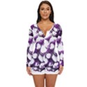 Grapes T- Shirt Purple Grapes Photo T- Shirt Long Sleeve Boyleg Swimsuit View1