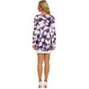 Grapes T- Shirt Purple Grapes Photo T- Shirt Long Sleeve Square Neck Bodycon Velour Dress View4