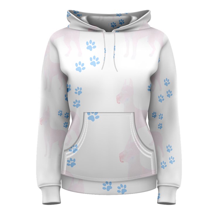 Great Dane T- Shirt Great Dane Dog Pattern T- Shirt Women s Pullover Hoodie