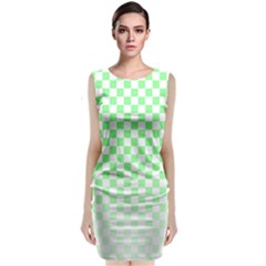 Green Checker T- Shirt Green Checker T- Shirt Classic Sleeveless Midi Dress by maxcute