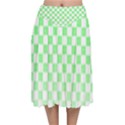 Green Checker T- Shirt Green Checker T- Shirt Velvet Flared Midi Skirt View1