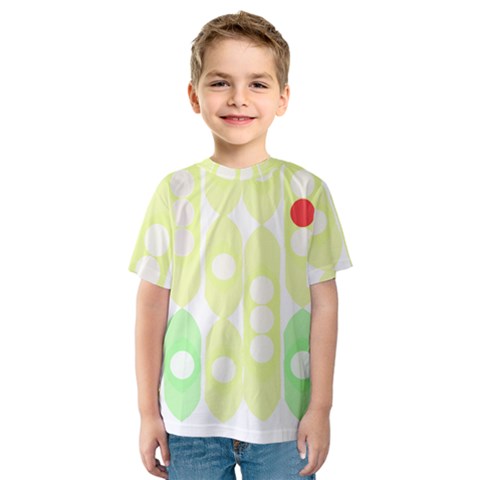 Green Peas T- Shirt Pea Pods T- Shirt Kids  Sport Mesh Tee by maxcute