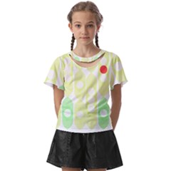 Green Peas T- Shirt Pea Pods T- Shirt Kids  Front Cut Tee by maxcute